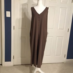 AnyBody Brown Sleeveless Jumpsuit